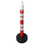 Hayat Trafik - Dubalı Uyarı Dikmesi 110 x 1200 mm Reflektifli 10`lu Set