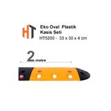 Hayat Trafik - Eko Oval Hız Kesici, Plastik Kasis Seti 33x30x4 cm 2 Metre