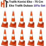 Hayat Trafik Eko Trafik Konisi 75 cm -10 Adet - Turuncu