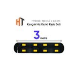 Hayat Trafik - Kauçuk Hız Kesici Kasis Seti -2 Bantlı EKO - 3 Metre