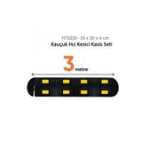 Hayat Trafik Kauçuk Hız Kesici Kasis Seti 3 metre - Kapaklı Set - 33x30x4 cm