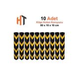 Hayat Trafik - Kauçuk Otopark Köşe Kolon Koruyucu (Eko-Köşeli) 10'lu Set