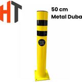 Hayat Trafik Metal Delinatör 50 cm - Kulaksız Sarı-Siyah Metal Duba