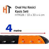 Hayat Trafik Oval Hız Kesici, Kasis Seti 4 Metre
