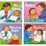Hayatı Öğreniyorum Diş Hekimi - Hayatı Öğreniyorum Doktor - Hayatı Öğreniyorum Hastane - Hayatı Öğreniyorum Veteriner Hekim 4'lü Set
