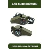 Hayatta Kalma Acil Durum Düdüğü Yüksek Sesli Kamp Deprem Doğa Dağcılık Pusulalı Çok Fonksiyonlu
