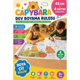 Haydi Dekor Capybara Dev Boyama Rulosu 45 cm x 4 Metre – Çocuklar Için Sevimli Hayvanlar Temalı Uzun Boyama Kağıdı – Eğitici ve Eğlenceli Aktivite Rulosu