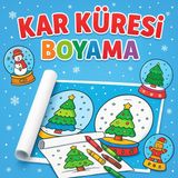 Haydi Dekor Kar Küresi Boyama Rulosu – 30×500 cm Kış ve Yılbaşı Temalı Çocuk Boyama Kağıdı | Kardan Adam, Noel Ağacı ve Hediye Figürleriyle Eğlenceli Etkinlik Rulosu | Eğitici Sanat Aktivitesi
