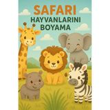 Haydi Dekor 🦒🦁🐘 Safari Hayvanlarını Boyuyorum – Dev Boyama Rulosu(Zürafa • Aslan • Fil • Zebra • Su Aygırı • Eğitici & Eğlenceli Safari Boyama Kağıdı)