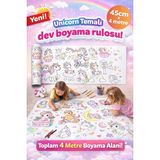 Haydi Dekor Unicorn Temalı Dev Boyama Rulosu 4 Metre – 45 cm Genişlik | Çocuklar Için Dev Boyama Kağıdı | Eğitici Aktivite Rulosu
