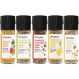 Hayfene Baharatlı Tuzlu Çeşni 5'li Set Sebzeli Limonlu Biberiyeli - 265 gr