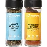 Hayfene Salata Baharatı Tütsülenmiş Tatlı Kırmızı Biber 2'li Baharat Seti - 75 gr