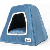 Hayhay Petshop Çadır Kedi ve Köpek Yatağı Peluş Yumuşak Yapılı - Pembe - XL