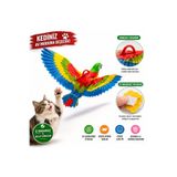 HAYHAYPETSHOP Duvara Asılabilir Uçan Papağan Kedi Oyuncağı – İnteraktif Hareketli Kuş Oyuncak