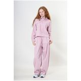 Haykids Kız Çocuk Müslin Pamuk Ikili Takım - Pembe Kısa Kollu Gömlek ve Bol Paça Pantolon Alt Üst Takım - Günlük, Rahat, Yazlık Takım - 11 Yaş