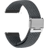 Haylou Solar LS05 Samsung Galaxy Watch Gear S3 3 45MM 46MM Kordon Metal Klipsli Flexi Örgü - Koyu Gri - Sam 22mm