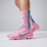 Hayo Super Mercury Bilekli Çoraplı Krampon Futbol Ayakkabısı - Pembe - Turkuaz