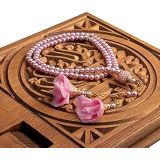 HAYRAT NEŞRİYAT Gül Püsküllü Tesbih Bebe Pembe (99lu - 6mm)