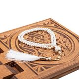 HAYRAT NEŞRİYAT İnci Tesbih Krem 99lu 6mm - Şehzade