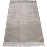 Hayrat Neşriyat Kadife Velur Seccade Düz Renk (70X110 Cm. Gri) - 70 x 110 cm