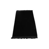 Hayrat Neşriyat Kadife Velur Seccade Düz Renk (70x110 cm. Siyah)