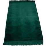 Hayrat Neşriyat Kadife Velur Seccade Düz Renk (70X110 Cm. Yeşil) - 70 x 110 cm