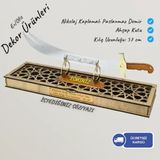 Hayrat Neşriyat Kişiye Özel Dekoratif 59 cm Zülfikar Kılıç - Gümüş