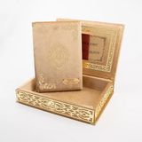 Hayrat Neşriyat Raşel Kutulu Hediyelik Kuran-ı Kerim (Orta Boy, Gold, Şems Lafzatullah Gold Pleksi)
