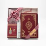 Hayrat Neşriyat Takke + Esans + Tesbih + Seccade + Kuran Hediye Seti (Hafız Boy, Bordo)