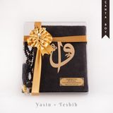 Hayrat Neşriyat Tesbih + Yasin Hediye Seti (Çanta Boy, ElifVav, Raşel, Siyah)