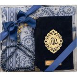 Hayrat Neşriyat Yasin + Seccade + Tesbih Hediye Seti (Çanta Boy, Raşel Cilt, Şemslafzatullah, Lacivert)