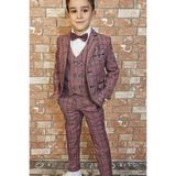 HAYTA Çocuk Takım Elbise Yelekli Gömlekli Set Bunny Bordo