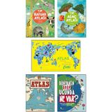 Hayvan Atlası - Ağaç Atlası - Atlas Domingo - Dünyanın Öbür Ucunda Ne Var? - Atlas Nasıl Dönüyor Dünya? 5 Kitap