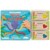 Hayvan Dostlarım Ilk Oyun Hamuru Aktivitesi Ve 3x50 Gr Doğal Oyun Hamuru