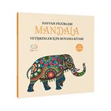 Hayvan Figürleri Mandala Yetişkinler İçin Boyama Kitabı 30 Yaprakla Yaratıcılığı Geliştirir