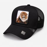 Hayvan Figürlü Hayvan Nakışlı Ayarlanabilir Fileli Trucker Kep Şapka (Aslan)