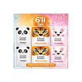 Hayvan Serisi 6’Lı Kağıt Yüz Maskesi Seti Panda Kolajen Tiger Niacinamide Rabbit Ceramide Bakım