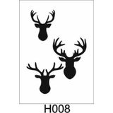 Hayvan Temalı Desenler Stencil Şablon (25x35) H-008