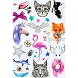 Hayvanlar Alemi Doğa Geçici Dövme Tattoo