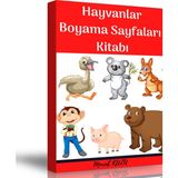 Hayvanlar Boyama Sayfaları Kitabı
