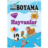 Hayvanlar - Renkli Kalem Boyama - Yağmur Çocuk