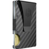 Hayvenhurst Para Klipsli Erkekler İçin İnce Minimalist Ön Cep RFID Engelleme Metal Cüzdanlar, Karbon Fiber, S, Minimalist