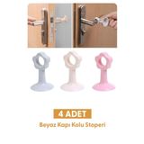 Hayveys 4 Adet Kapı Kolu Stoperi Çarpma Önleyici Duvar Koruyucu