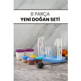 Hayveys Bebek Mama Saklama & Biberon Kurutma Seti – 8 Parça