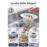 Hayveys Lavabo Gider Süzgeci Metal Çemberli | Mutfak Banyo Çöp Tutucu Filtre