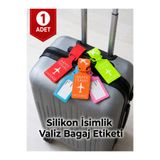 Hayveys Silikon Valiz Etiketi Bagaj İsimliği | Seyahat Çantası ve El Bagajı İçin Dayanıklı İsim Kartlı Etike