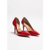 Hayy Shoes Canopus – Kırmızı Rugan Stiletto Deri Astarlı Topuklu Ayakkabı