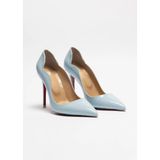 Hayy Shoes Capella – Bebe Mavi Rugan Stiletto Love Deri Astarlı Topuklu Ayakkabı - Bebe Mavisi