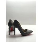 Hayy Shoes Gri Süet Stiletto Topuklu Ayakkabı