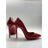 Hayy Shoes Kırmızı Rugan Deri Astarlı Stiletto Topuklu Ayakkabı